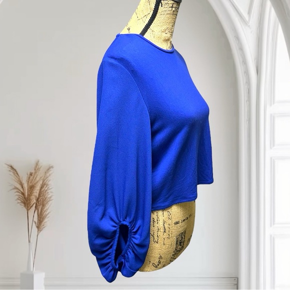 459 - ZARA CROP TOP - ROYAL BLUE - Picture 2 of 13